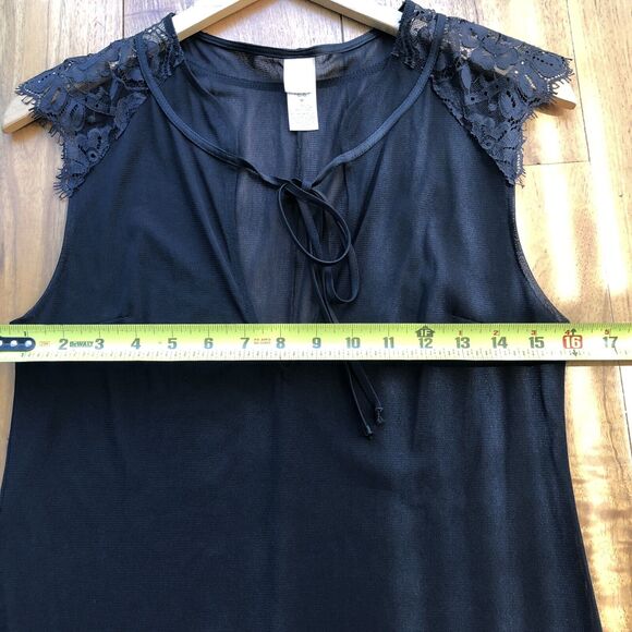 We Are HAH Hot As Hell Geisha Gone Wild Black Maxi Slip Dress Size M - Picture 10 of 13